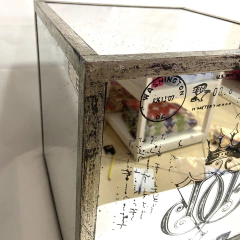 Mesa cubo espejada chica - comprar online