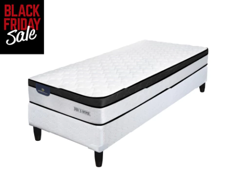 Sommier y Colchon 1 Plaza Serta Vernon 80x190 - comprar online