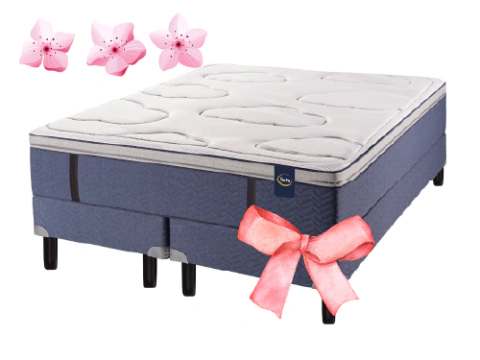 COLCHÓN QUEEN SIZE RESORTES POCKET SERTA PENSILVANIA 160X200X32.5