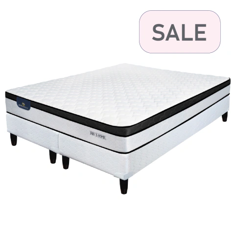 Sommier y Colchon King Size Serta Vernon 200x200x24