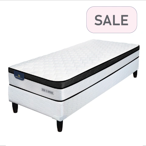 Sommier y Colchon 1 1/2 Plaza Serta Vernon 90x190x24