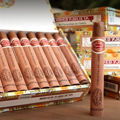 Romeo y Julieta Coronitas en Cedro - x 25 Unidades caja cerrada