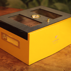 Humidor Cohiba Oficial Cigarte para 60-70 Habanos con tapa de vidrio e Higrómetro Externo en internet
