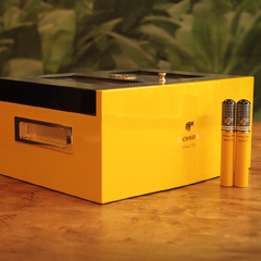 Imagen de Humidor Cohiba Oficial Cigarte para 60-70 Habanos con tapa de vidrio e Higrómetro Externo