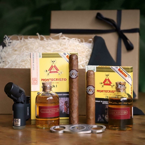 BOX #52 - REGALO ESPECIAL DÍA DEL PADRE - MONTECRISTO CON MARIDAJE Y ACCESORIOS