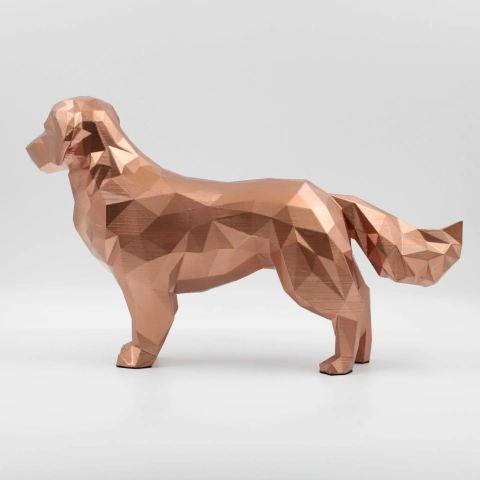 Golden Retrivier I Em pé I Mod.01 | Escultura - comprar online