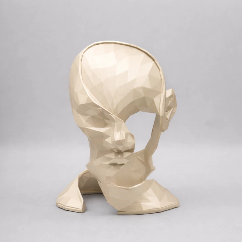 Escultura Face Abstrat - GRIFTA