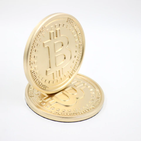 Moeda Bitcoin I Escultura