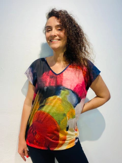 Imagem do Camiseta Kaftan Vual de Malha Kupkla