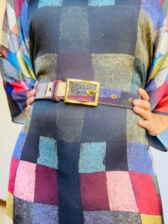 Image of Vestido Maxi Curto Cetim Paul Klee Colorido