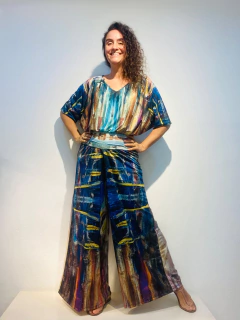 Calça Evasê Jersey Munch on internet