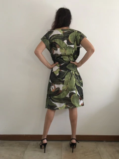 Vestido Curto Kaftan Cetim Bananeira - comprar online