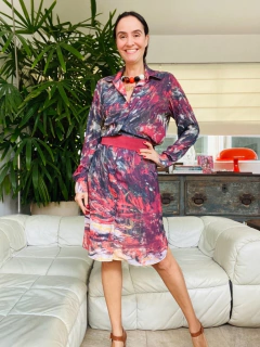 Vestdo Chemise Crepe Monet Vermelho - online store