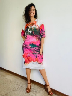 Vestido Básico Tafetá Porta Bandeira - loja online