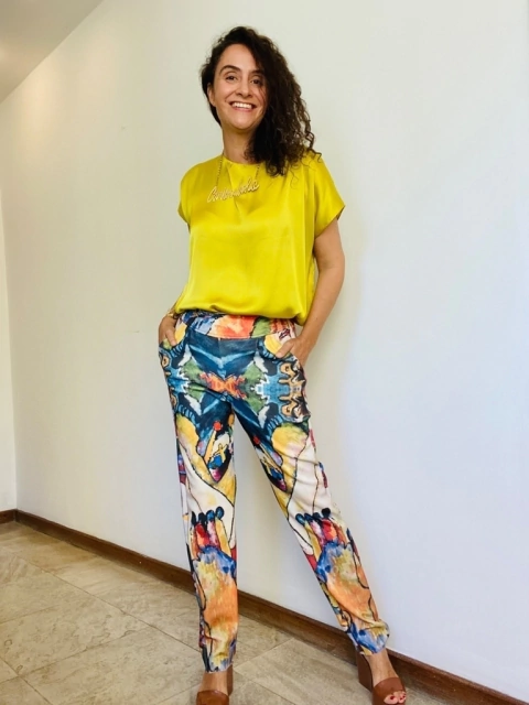 Calça Alfaiataria Neoprene Kandinsky