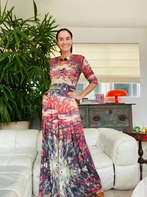 Macacão Sereia Jersey Monet Vermelho