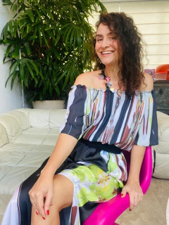 Blusa Cigana Crepe Ganesha