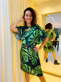 Vestido Asa Curto Cetim Costela de Adão on internet