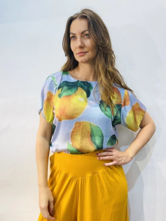 Camiseta Básica Cetim Limão Siciliano on internet