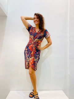 Vestido Torcido Jersey Leque - comprar online