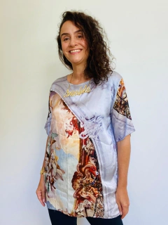 Camiseta Básica Seda Pura Celestial - comprar online