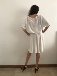 Saia Curta Jersey Branca on internet