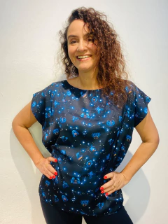 Imagem do Camiseta Kaftan Cetim Zodiac Shine