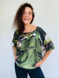 Camiseta Morcego Cetim Bananeiras