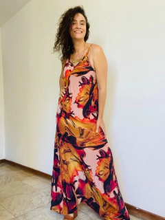 Vestido Longo Alcinha Crepe Murano