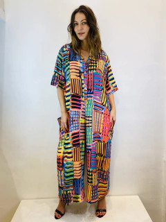 Macacào Cargo Crepe Xadrez na internet