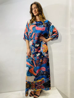 Vestido T Longo Cetim Arabesco on internet