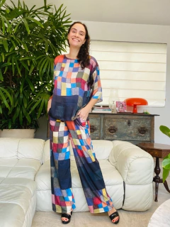 Camiseta Básica Cetim Paul Klee Colorido - comprar online