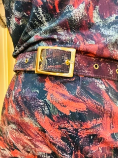 Cinto Forrado Monet Vermelho - comprar online