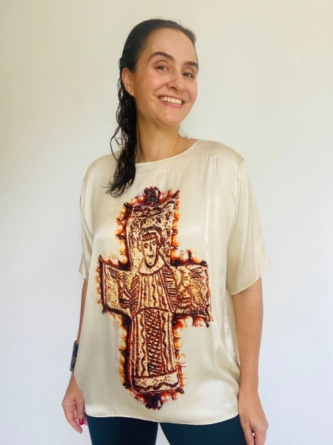 Camiseta Basica Seda Santo Antonio