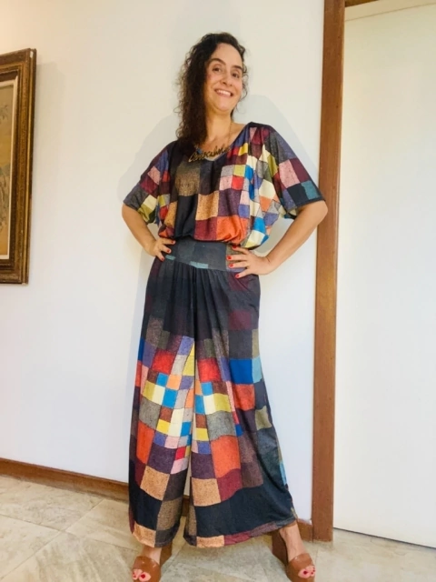 Camiseta Morcego V Jersey Paul Klee Colorido