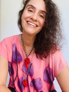 Camiseta Kaftan Jersey Antúrio Rosa on internet