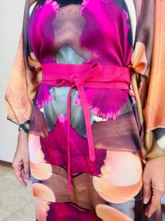 Vestido Maxi Longo Cetim Orquidea Amarelo - online store