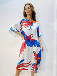 Vestido T Cetim Arara