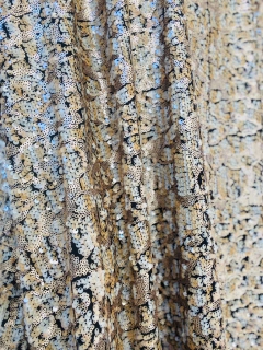 Vestido Maxi Longo Paetê Marron - ALESSA