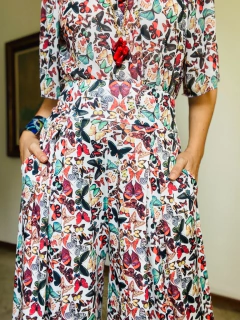 Blusa Cigana Chiffon Borboletas on internet