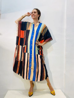 Vestido Chemise Bolso Kleen Listra