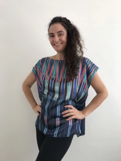 Camiseta Kaftan Moinho Invert Listras - comprar online