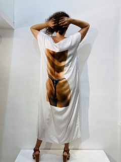 Vestido Kaftan Longo Cetim Mulata - online store