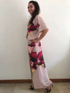 Calça Evasê Jersey Calla Vermelha on internet