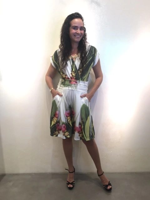 Macaquinho Sereia Jersey Folhagem