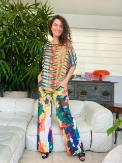 Camiseta Morcego Cetim Ganesha Listras