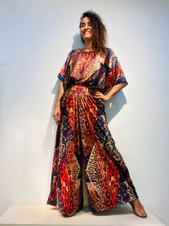 Calça Evasê Jersey Leques - loja online