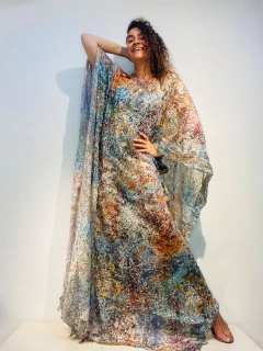 Vestido Maxi Longo Paetê Cielo