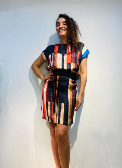 Vestido Kaftan Cetim Klee