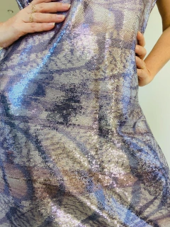 Vestido Kaftan Longo Paetê Faisão Corrido - buy online